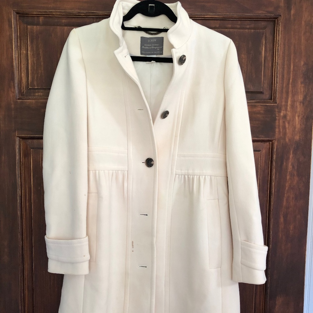 Jcrew Italian double-cloth wool lady day coat